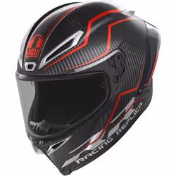 AGV Pista GP RR Performante Carbon Casque, noir-rouge, taille L pour Hommes