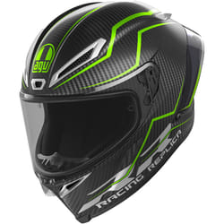AGV Pista GP RR Performante Carbon Casque, noir-vert, taille S pour Hommes