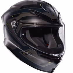 AGV K6 S Enhance Casque, gris-jaune, taille XS