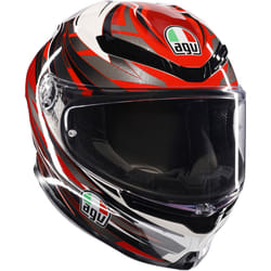 AGV K6 S Reeval Casque, gris-blanc-rouge, taille XS pour Hommes