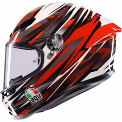 AGV K6 S Reeval Casque, gris-blanc-rouge, taille XL pour Hommes