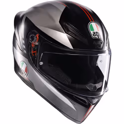 AGV K1 S Lap Casque, noir-rouge, taille L pour Hommes