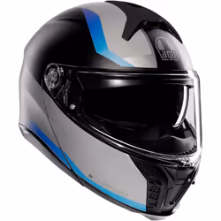 AGV Tourmodular Stray Casque, noir-gris-bleu, taille L pour Hommes
