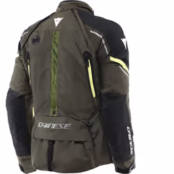 Dainese Super Adventure Absoluteshell Veste textile de moto imperméable, vert, taille 50 pour Hommes