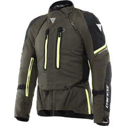 Dainese Super Adventure Absoluteshell Veste textile de moto imperméable, vert, taille 52 pour Hommes