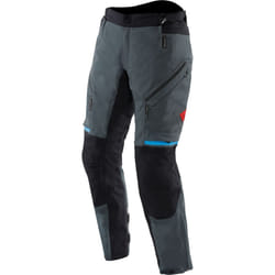 Dainese Mangen Absoluteshell Pro Pantalon textile de moto imperméable, noir-gris-bleu, taille 54 pour Hommes