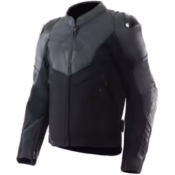 Dainese Iperattiva Blouson de moto en cuir/textile, noir, taille 48 pour Hommes
