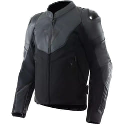 Dainese Iperattiva Blouson de moto en cuir/textile, noir, taille 54 pour Hommes
