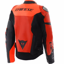 Dainese Iperattiva Blouson de moto en cuir/textile, noir-rouge, taille 48 pour Hommes