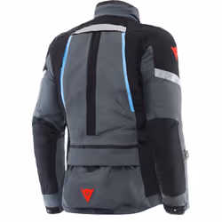 Dainese Mangen Absoluteshell Pro Veste textile de moto imperméable, noir-gris-bleu, taille 54 pour Hommes