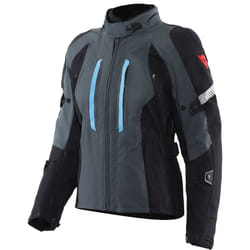 Dainese Mangen Absoluteshell Pro imperméable dames moto textile veste, noir-gris-bleu, taille 42 pour Femmes