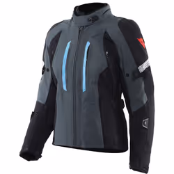 Dainese Mangen Absoluteshell Pro imperméable dames moto textile veste, noir-gris-bleu, taille 44 pour Femmes