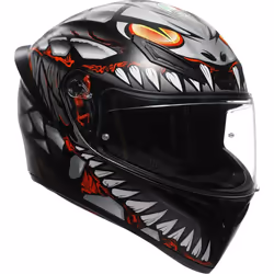 AGV K1 S Lyzard Casque, noir-gris-rouge, taille L pour Hommes