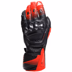 Dainese Fiero Metal Gants de moto, noir-rouge, taille 2XL pour Hommes