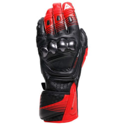 Dainese Fiero Metal Gants de moto, noir-rouge, taille 2XL pour Hommes