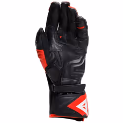 Dainese Fiero Metal Gants de moto, noir-rouge, taille 2XL pour Hommes