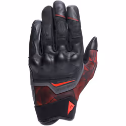 Dainese Ermex Gants de moto, noir-rouge, taille L pour Hommes