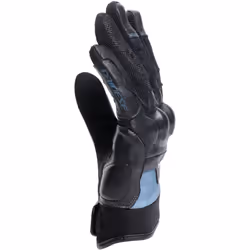 Dainese Ermex Gants de moto pour femmes, noir-bleu, taille L
