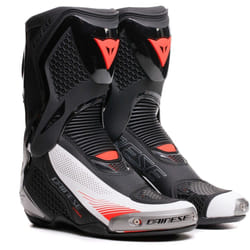 Dainese Torque 4 Air Bottes de moto, noir-blanc-rouge, taille 43 pour Hommes