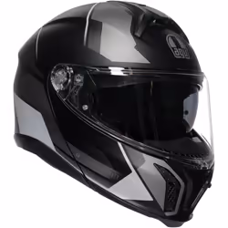 AGV Tourmodular Perception Casque, noir-argent, taille M pour Hommes