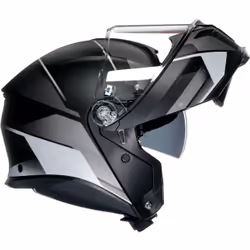 AGV Tourmodular Perception Casque, noir-argent, taille XL pour Hommes