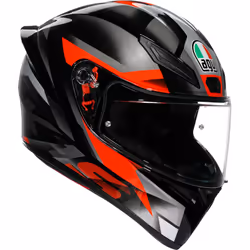 AGV K1 S Fastlap Casque, noir-gris-rouge, taille M pour Hommes