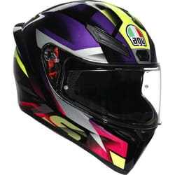 AGV K1 S Fastlap Casque, noir-pourpre, taille M pour Hommes