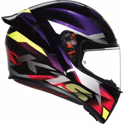 AGV K1 S Fastlap Casque, noir-pourpre, taille M pour Hommes