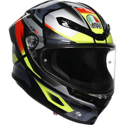 AGV K6 S Erazer Casque, gris-jaune, taille M pour Hommes