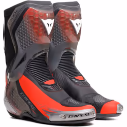 Dainese Torque 4 S Bottes de moto, noir-rouge, taille 43 pour Hommes