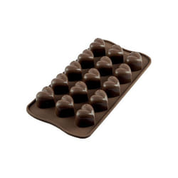 Silikomart Scg01 Monamour Moule à chocolat et sucrerie Silicone Marron