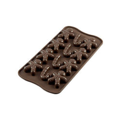 Silikomart Scg12 Mr Ginger Moule à chocolat et sucrerie Silicone Marron