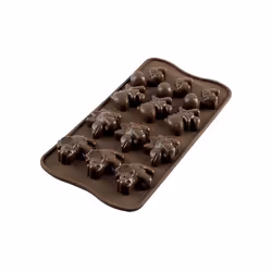 Silikomart Scg16 Dino, Silicone, Marron, Dinosaure, Italie, 3,3 cm, 4 cm