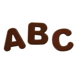 Silikomart Sf169 Choco Abc Moule à chocolat et sucrerie Silicone Marron