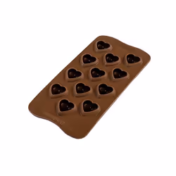 Silikomart Scg48 My Love Moule à chocolat et sucrerie Silicone Marron