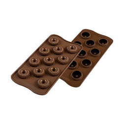 Silikomart Scg49 Choco Crown Moule à chocolat et sucrerie Silicone Marron