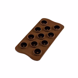 Silikomart Scg49 Choco Crown Moule à chocolat et sucrerie Silicone Marron