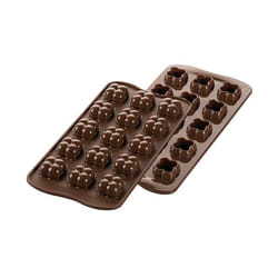 Silikomart Scg51 Choco Game Moule à chocolat et sucrerie Silicone Marron