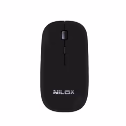 Nilox Mouse MW30 Black, Ambidextre, Optique, RF sans fil, 1600 DPI, Noir
