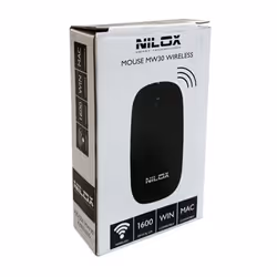 Nilox Mouse MW30 Black souris Ambidextre RF sans fil Optique 1600 DPI - Vue supplémentaire 4