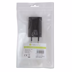 Techly IPW-USB-ECBKG chargeur d'appareils mobiles GPS, MP3, Téléphone portable, PDA, Smartphone Noir Secteur Intérieure