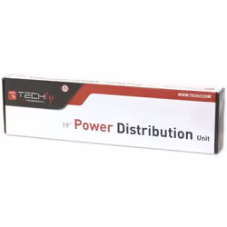 Techly I-CASE STRIP-81UD unité de distribution d'énergie 8 sortie(s) CA 1U Noir, Rouge