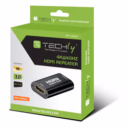 Techly IDATA HDMI2-RIP4KT extension audio/video Répéteur AV Noir