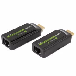 Techly IDATA EXT-E70S extension audio/video Émetteur et récepteur AV Noir