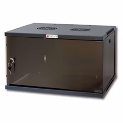 Techly I-CASE ER-1009B45, Rack monté sur le mur, 9U, 50 kg, Verrouillage des touches, Pieds réglables, Gestion optimisée des  ...