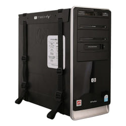 Techly ICA-CS 60 support pour unité centrale Support de CPU monté sur bureau Noir