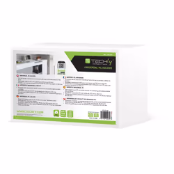 Techly ICA-CS 62 support pour unité centrale Support de CPU monté sur bureau Noir