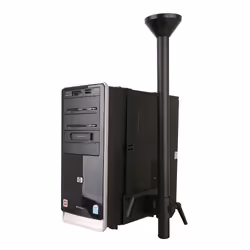 Techly ICA-CS 63 support pour unité centrale Support de CPU monté sur bureau Noir - Vue supplémentaire 5