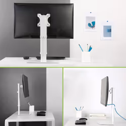 Techly ICA-LCD 260 support d'écran plat pour bureau 27" Blanc - Vue supplémentaire 10