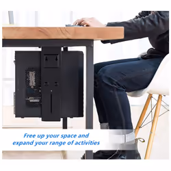 Techly ICA-CS 66 support pour unité centrale Support de CPU sous le bureau Noir - Vue supplémentaire 7